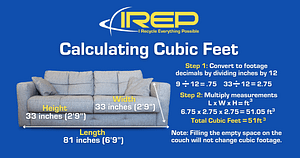 IREP Junk Removal Austin how to measure cubic feet